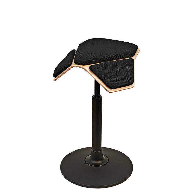 myKolme ILOA+ Active Saddle Stool Natural Birch Black