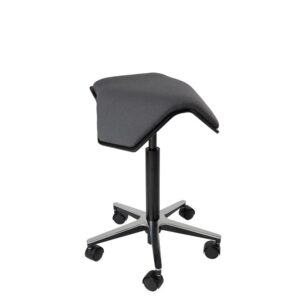 myKolme ILOA One Saddle Stool Black Ash Grey